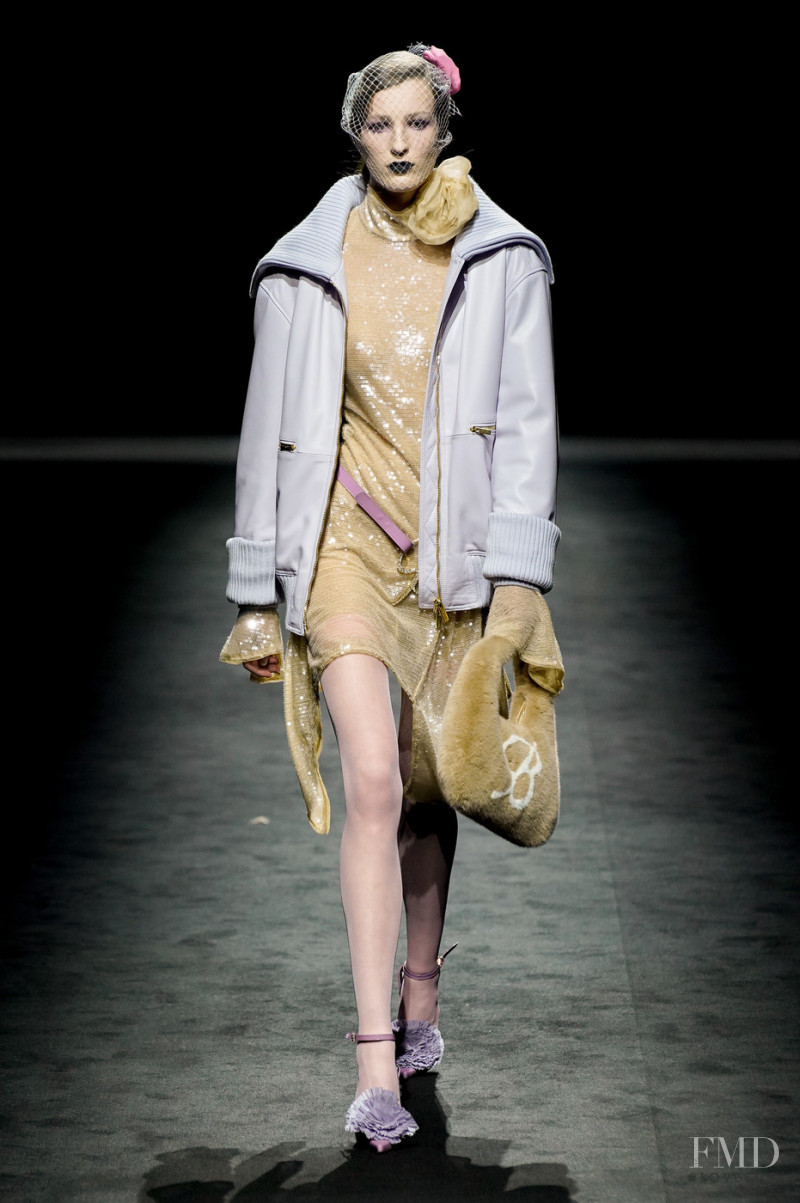 Emily Lily Bennett Blossom featured in  the Blumarine fashion show for Autumn/Winter 2022