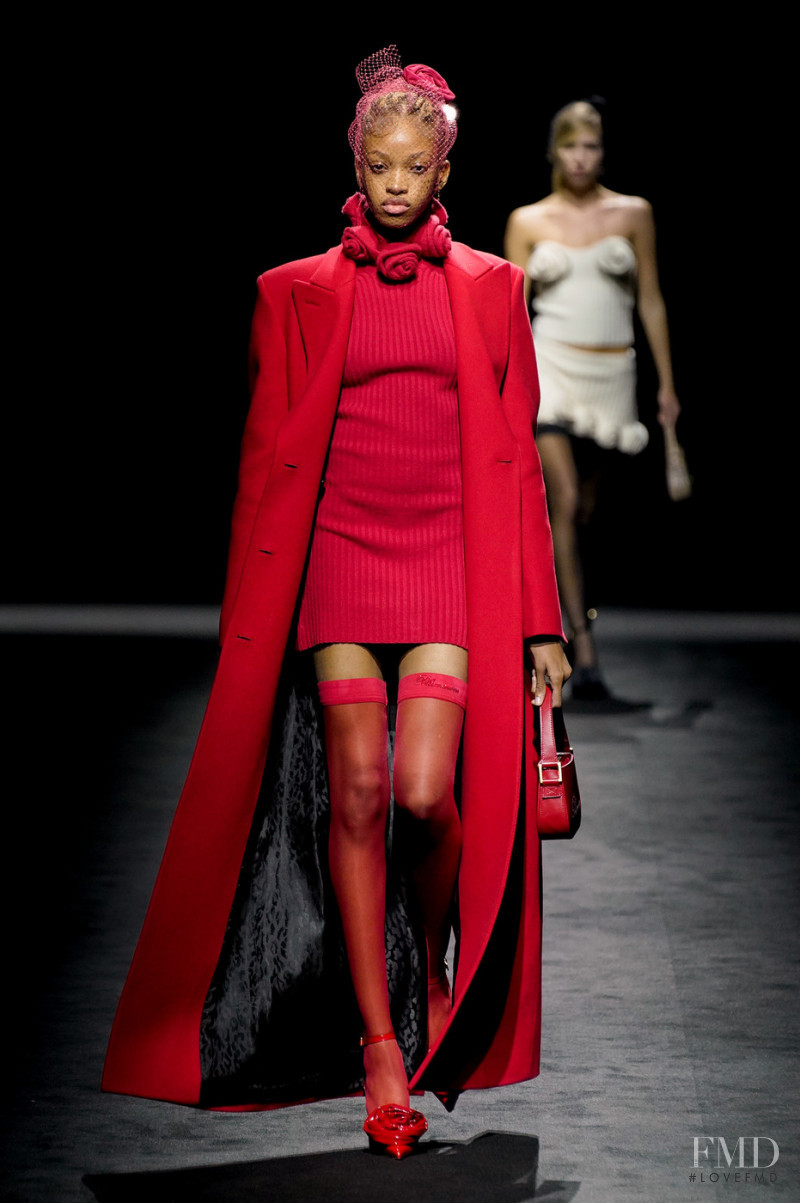 Jadore Benjamin featured in  the Blumarine fashion show for Autumn/Winter 2022