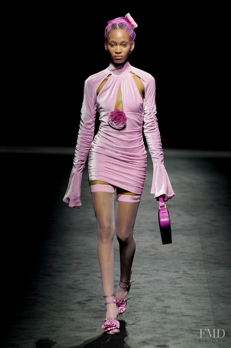 Rita Francis featured in  the Blumarine fashion show for Autumn/Winter 2022