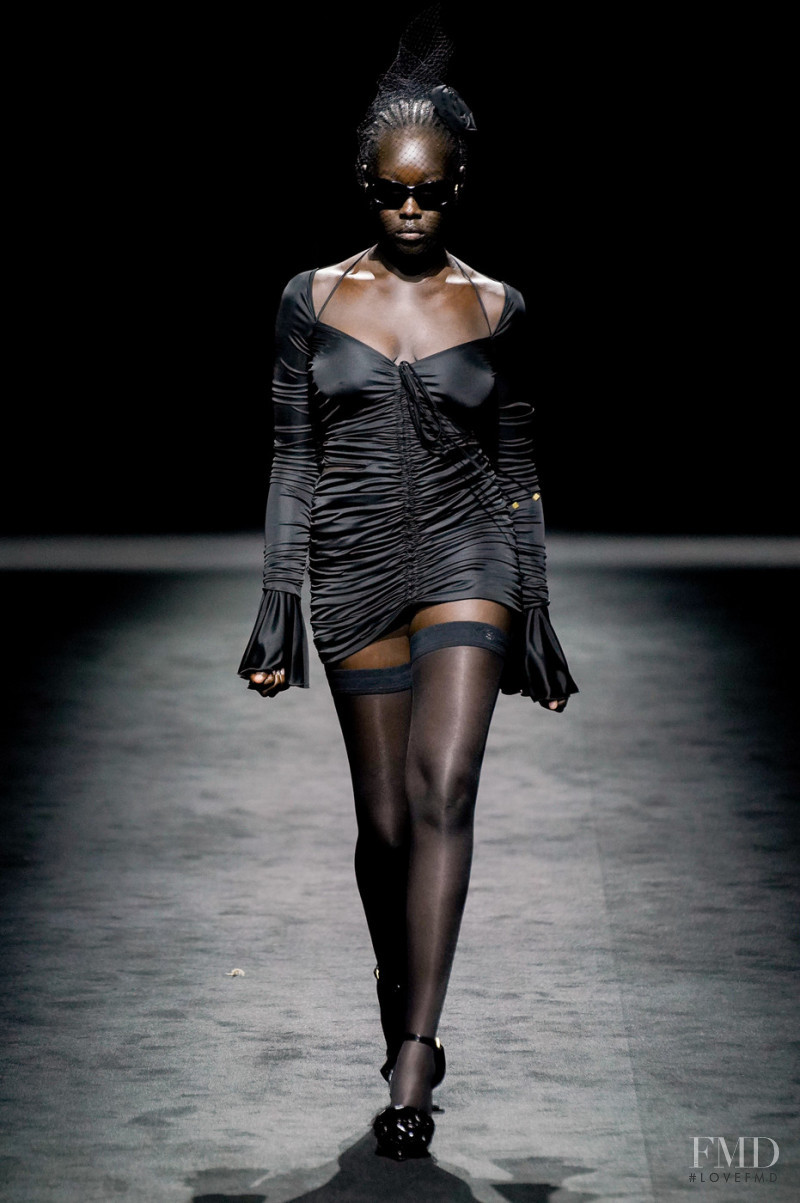 Ajok Daing featured in  the Blumarine fashion show for Autumn/Winter 2022