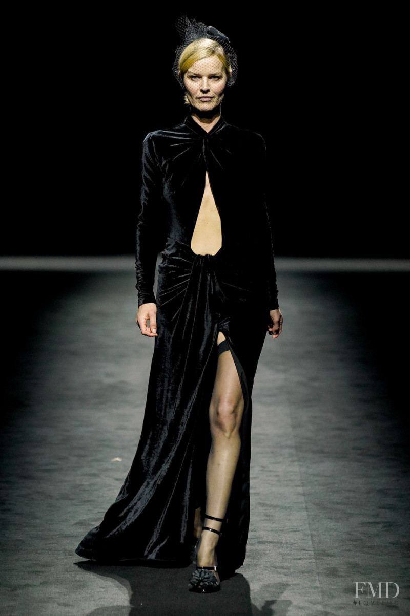 Eva Herzigova featured in  the Blumarine fashion show for Autumn/Winter 2022