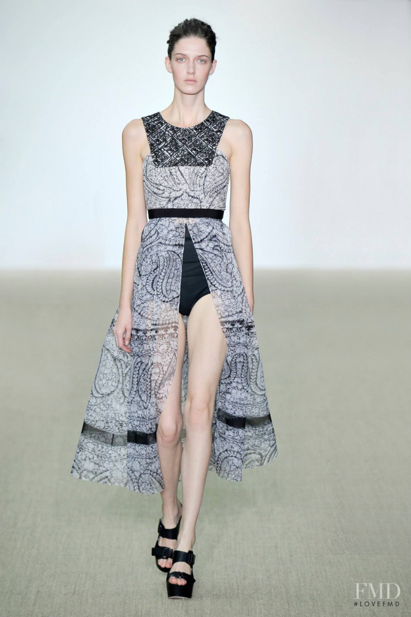 Josephine van Delden featured in  the Giambattista Valli fashion show for Spring/Summer 2014