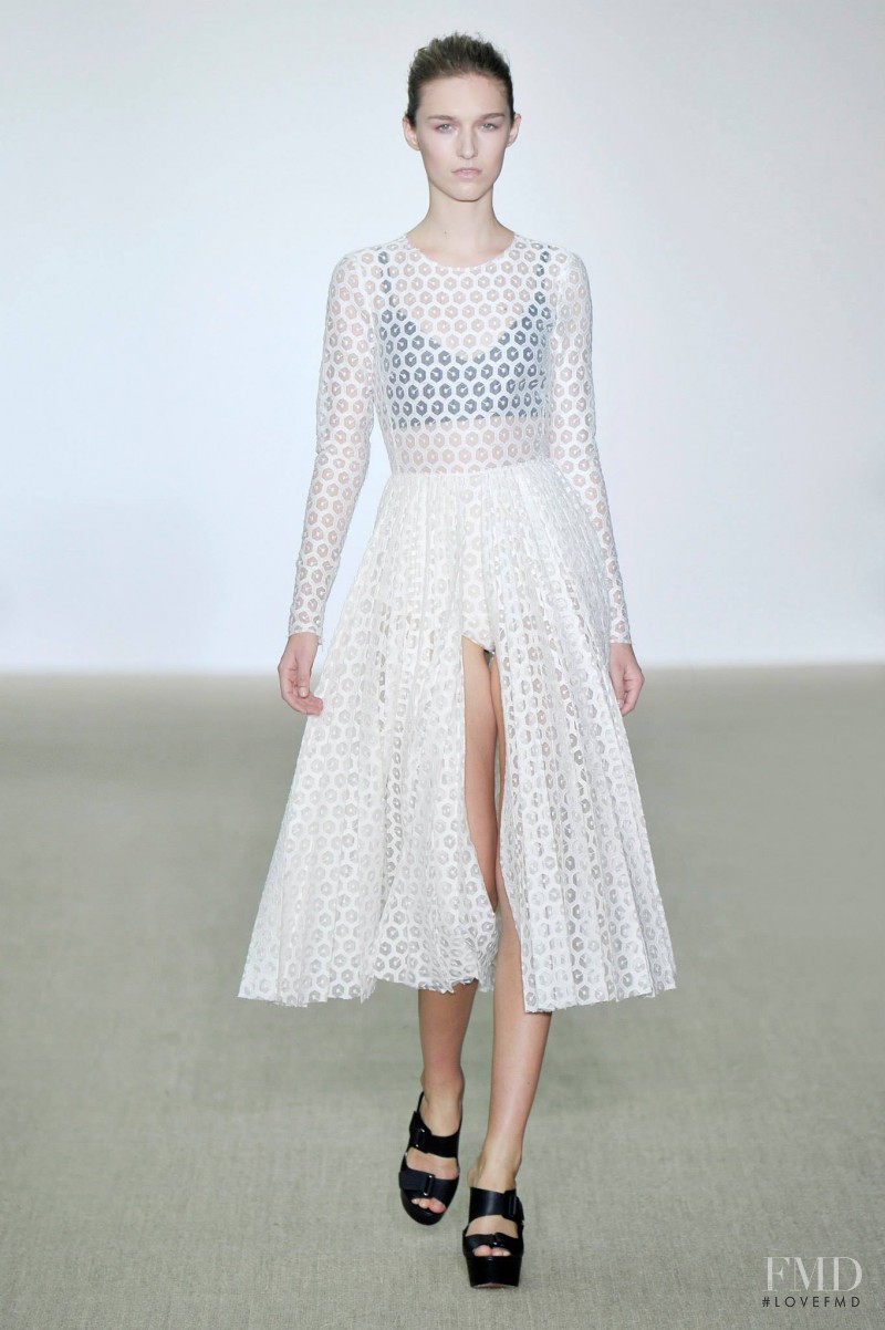 Manuela Frey featured in  the Giambattista Valli fashion show for Spring/Summer 2014