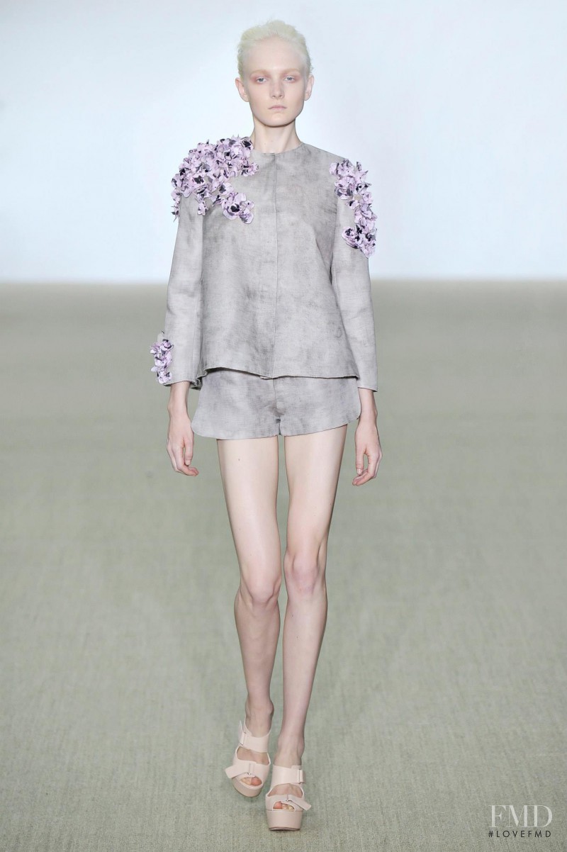 Maja Salamon featured in  the Giambattista Valli fashion show for Spring/Summer 2014