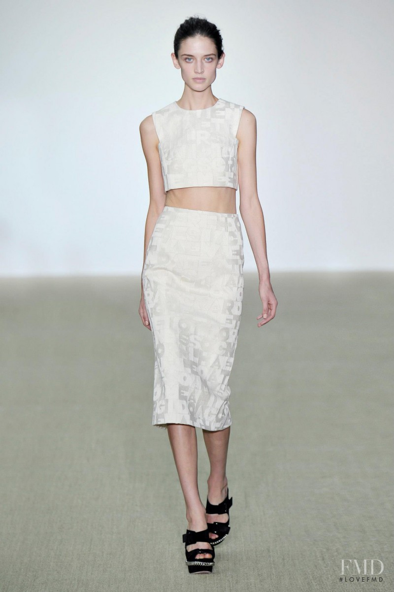 Kate Goodling featured in  the Giambattista Valli fashion show for Spring/Summer 2014
