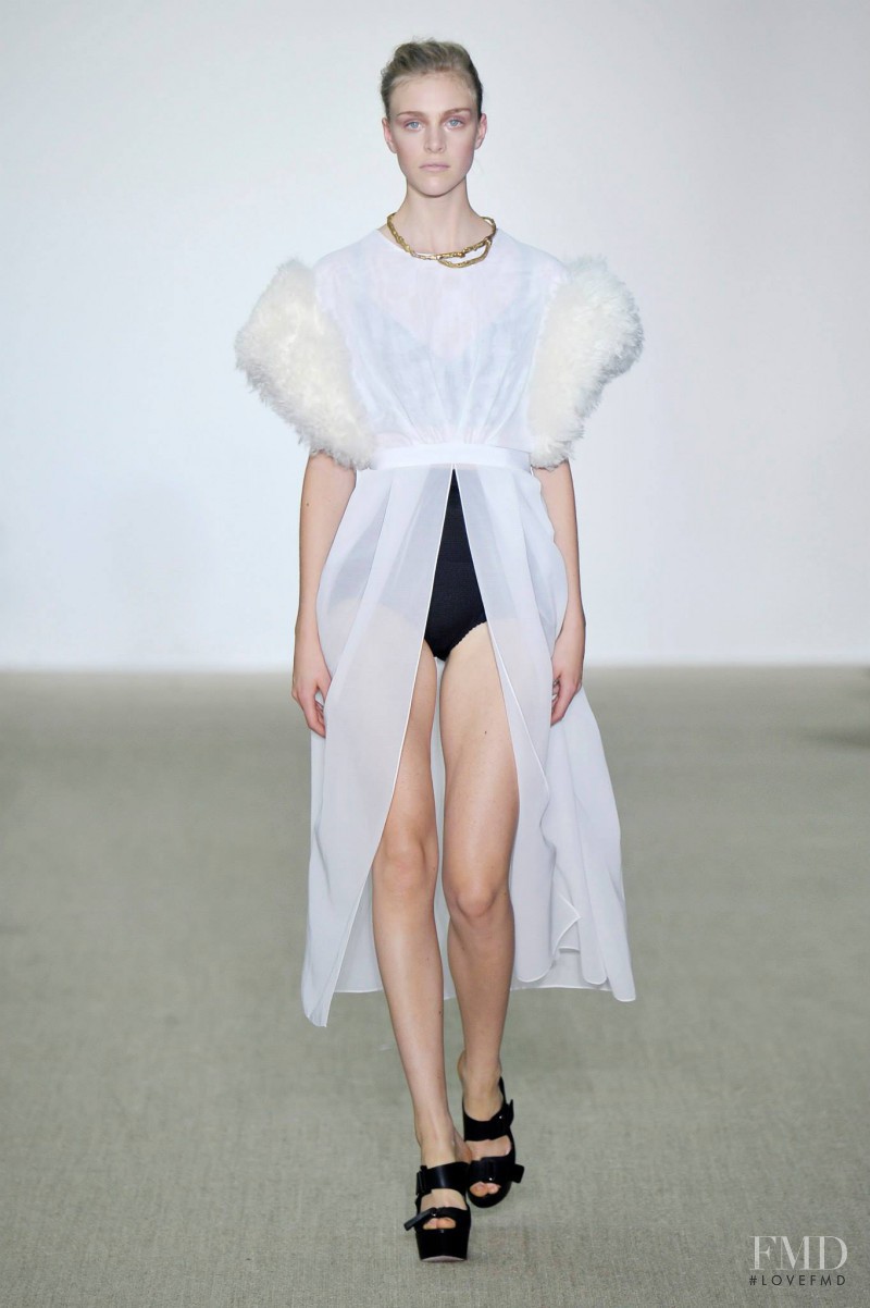 Hedvig Palm featured in  the Giambattista Valli fashion show for Spring/Summer 2014