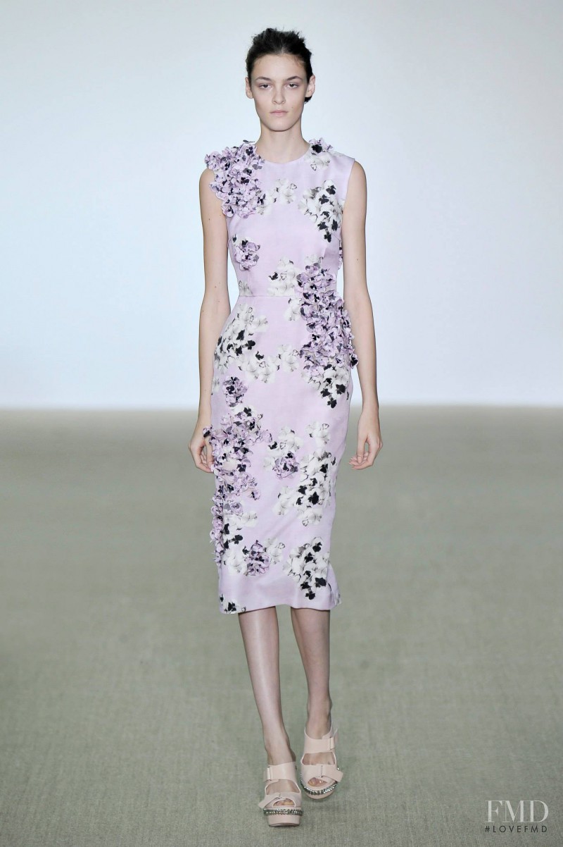 Kremi Otashliyska featured in  the Giambattista Valli fashion show for Spring/Summer 2014