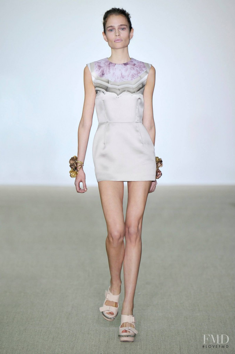 Megane Pareto featured in  the Giambattista Valli fashion show for Spring/Summer 2014