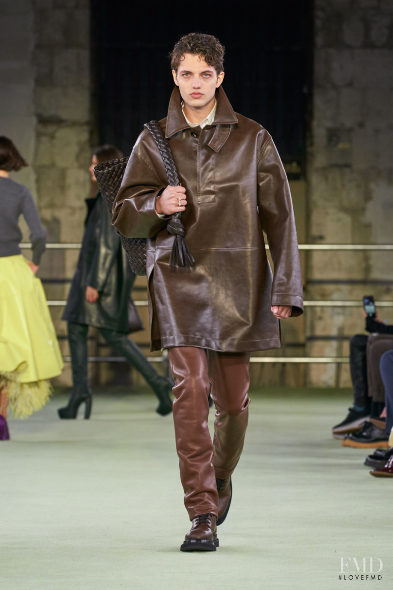 Kyler Iacino featured in  the Bottega Veneta fashion show for Autumn/Winter 2022
