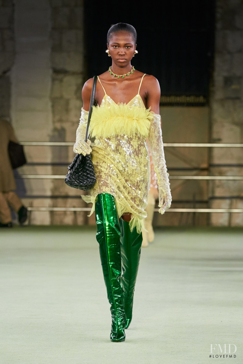 Rhenny Alade featured in  the Bottega Veneta fashion show for Autumn/Winter 2022