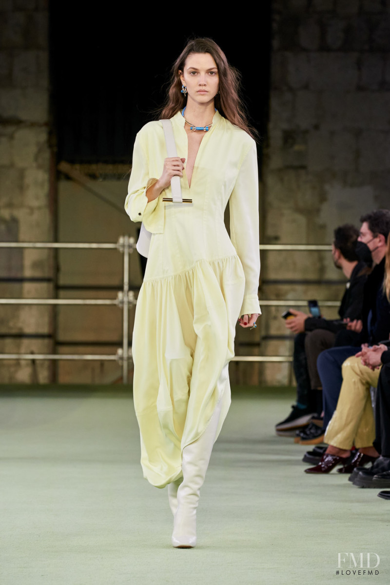 Alma Corbic featured in  the Bottega Veneta fashion show for Autumn/Winter 2022