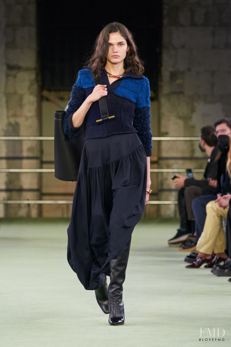 Lucy Rosiek featured in  the Bottega Veneta fashion show for Autumn/Winter 2022