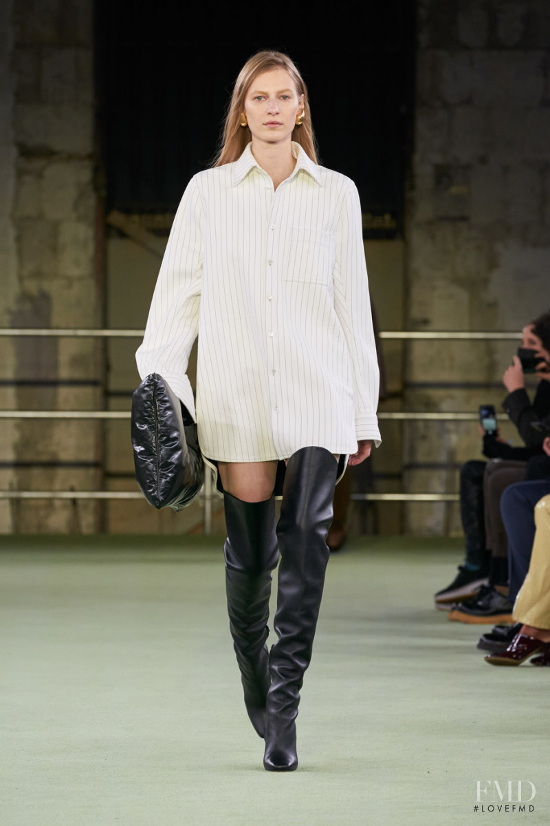 Julia Nobis featured in  the Bottega Veneta fashion show for Autumn/Winter 2022
