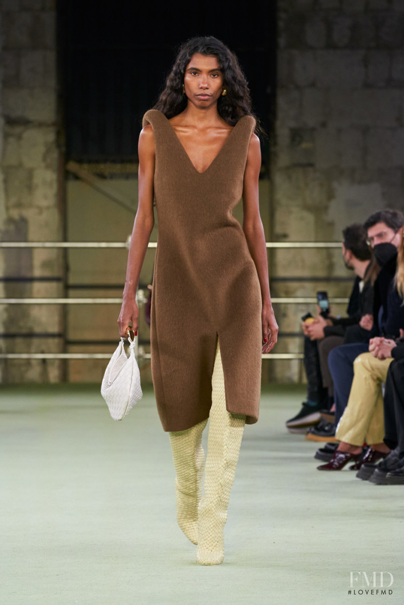 Carliane Paixao featured in  the Bottega Veneta fashion show for Autumn/Winter 2022