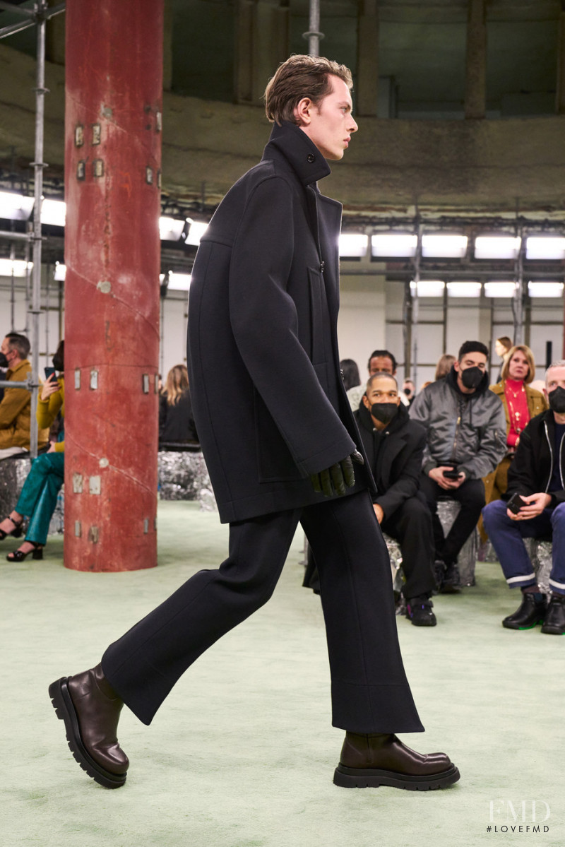 Silas De Maat featured in  the Bottega Veneta fashion show for Autumn/Winter 2022