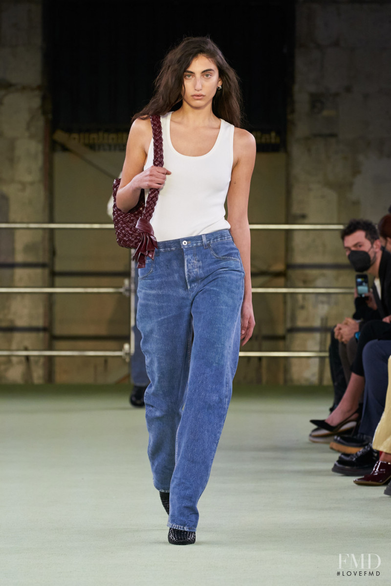 Paola Manes featured in  the Bottega Veneta fashion show for Autumn/Winter 2022