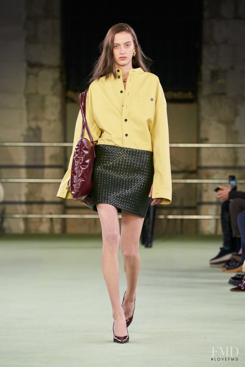 Julia Bregalda featured in  the Bottega Veneta fashion show for Autumn/Winter 2022