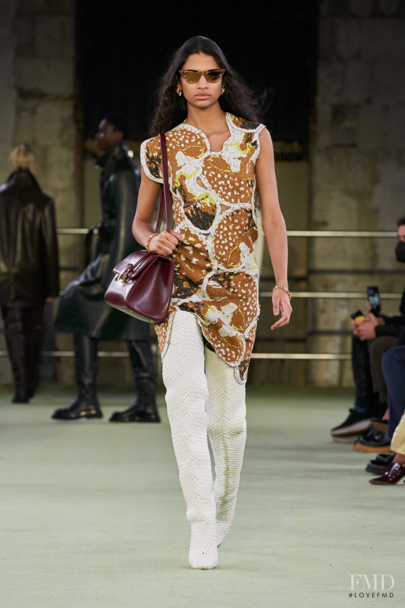 Stephanie Quezada featured in  the Bottega Veneta fashion show for Autumn/Winter 2022