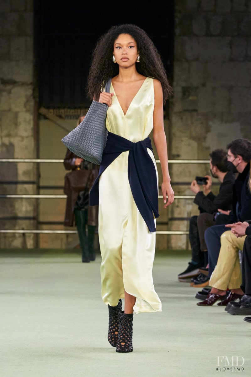Orlanny Devers featured in  the Bottega Veneta fashion show for Autumn/Winter 2022