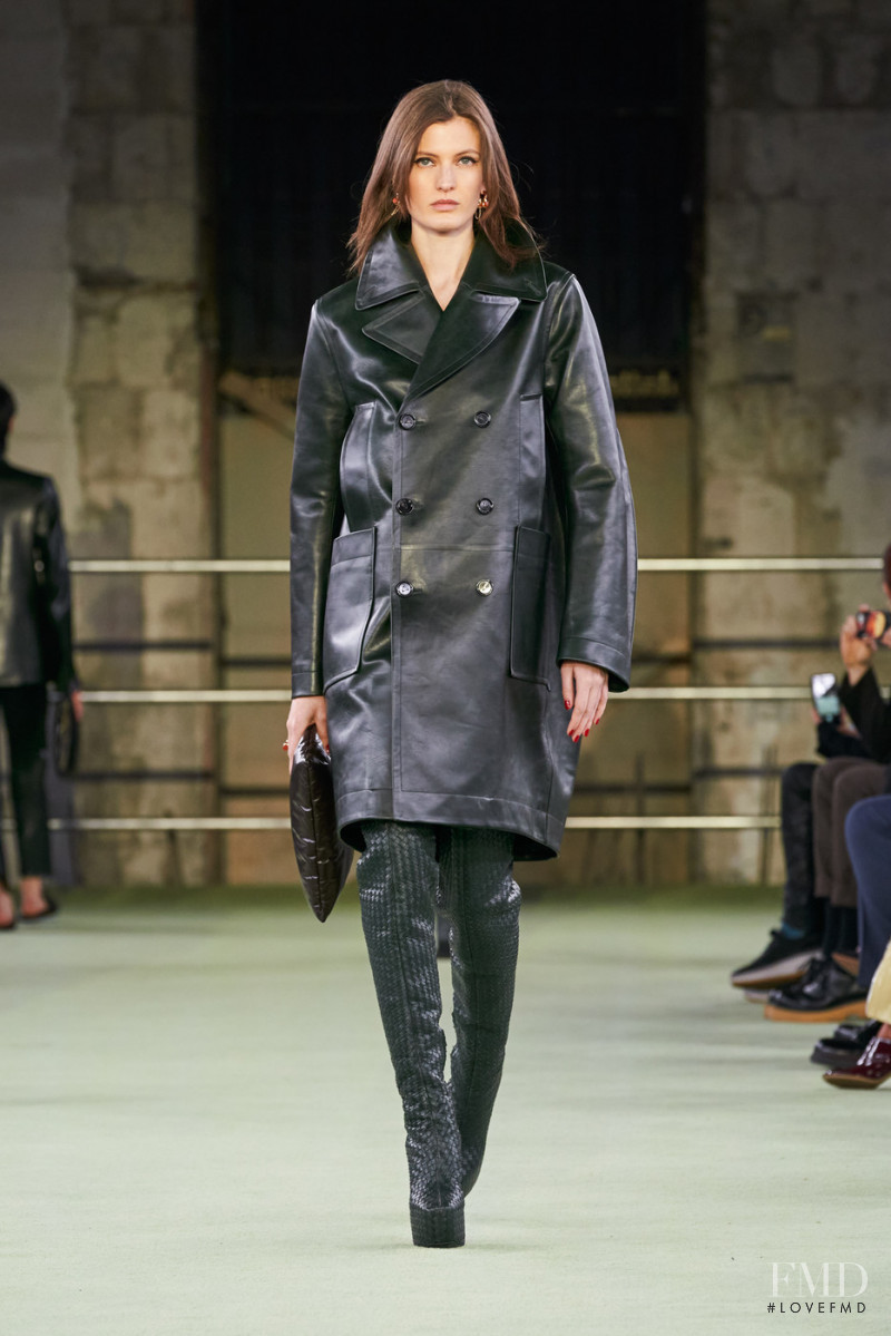 Louise Lefebure featured in  the Bottega Veneta fashion show for Autumn/Winter 2022