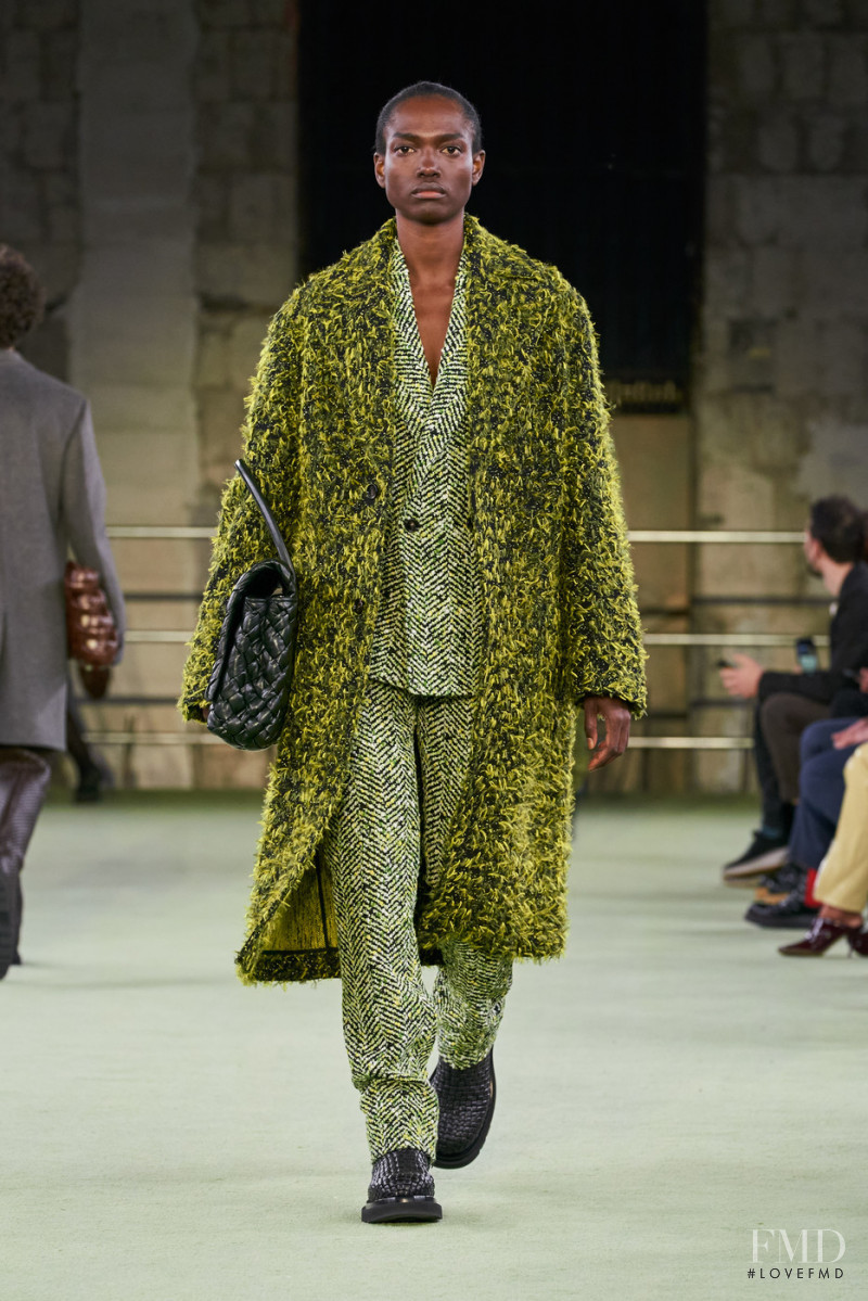 Ooooota Sebastian Adepo featured in  the Bottega Veneta fashion show for Autumn/Winter 2022