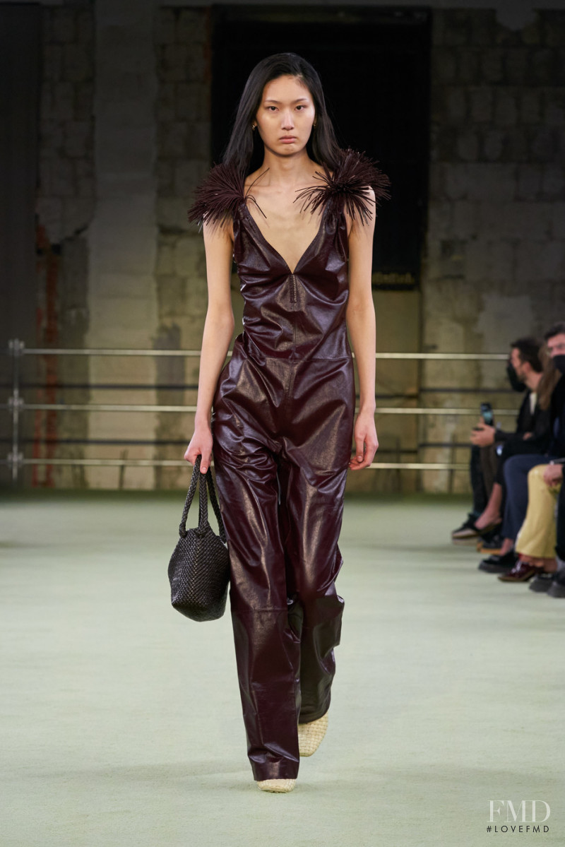 Yewon Guk featured in  the Bottega Veneta fashion show for Autumn/Winter 2022