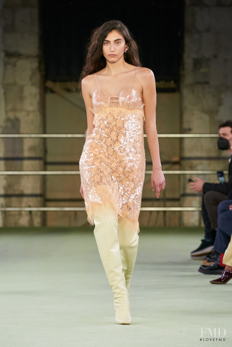 Paola Manes featured in  the Bottega Veneta fashion show for Autumn/Winter 2022