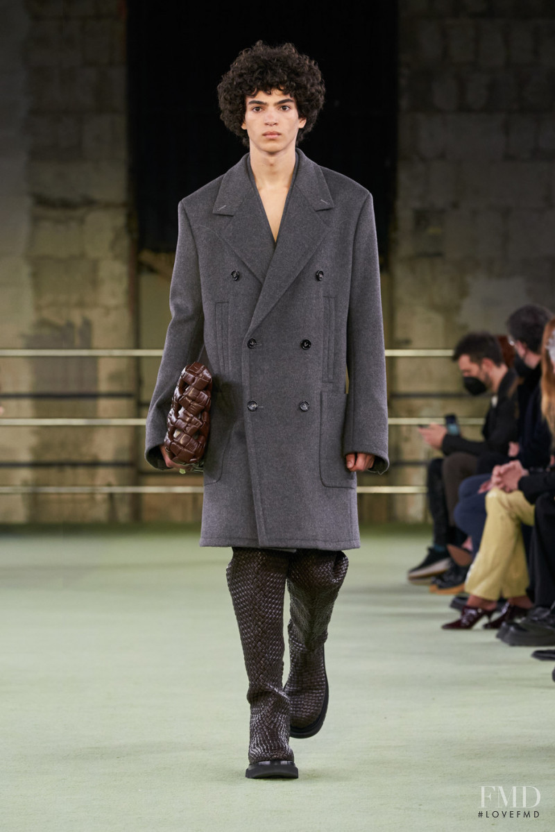 Leo Comanescu featured in  the Bottega Veneta fashion show for Autumn/Winter 2022