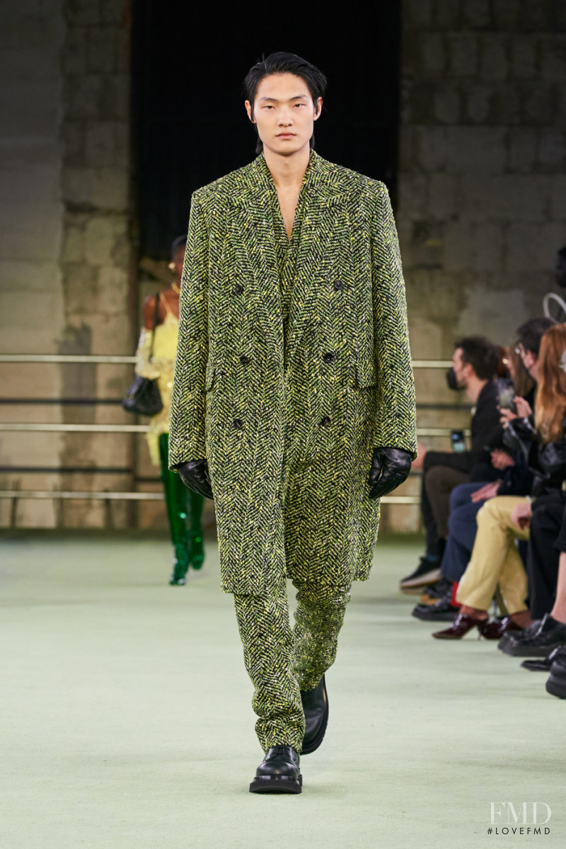 Daein Moon featured in  the Bottega Veneta fashion show for Autumn/Winter 2022