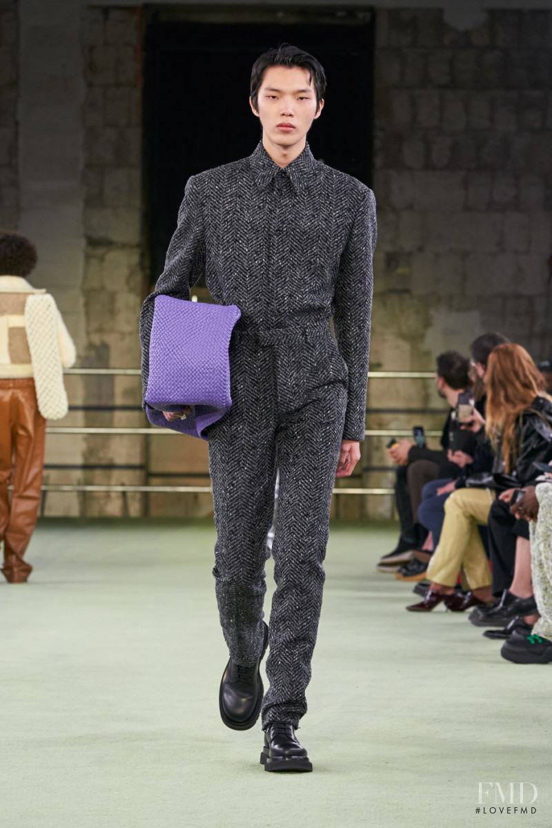 Daniel Jang featured in  the Bottega Veneta fashion show for Autumn/Winter 2022