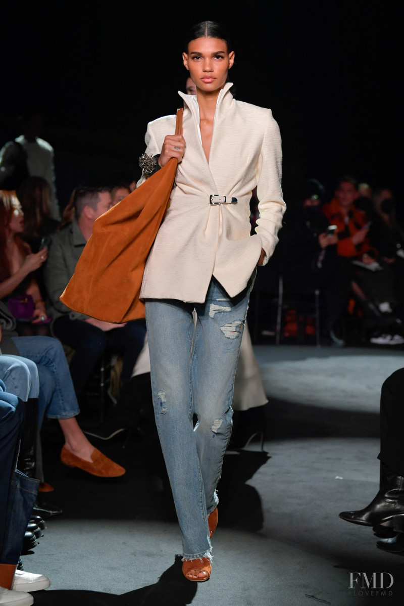 Barbara Valente featured in  the Brandon Maxwell fashion show for Autumn/Winter 2022