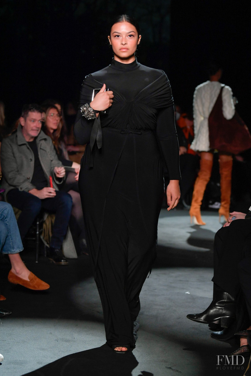 Devyn Garcia featured in  the Brandon Maxwell fashion show for Autumn/Winter 2022
