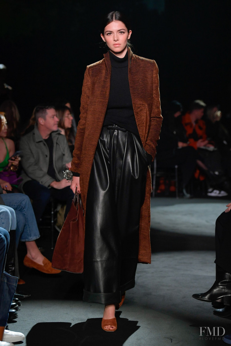 Maria Miguel featured in  the Brandon Maxwell fashion show for Autumn/Winter 2022
