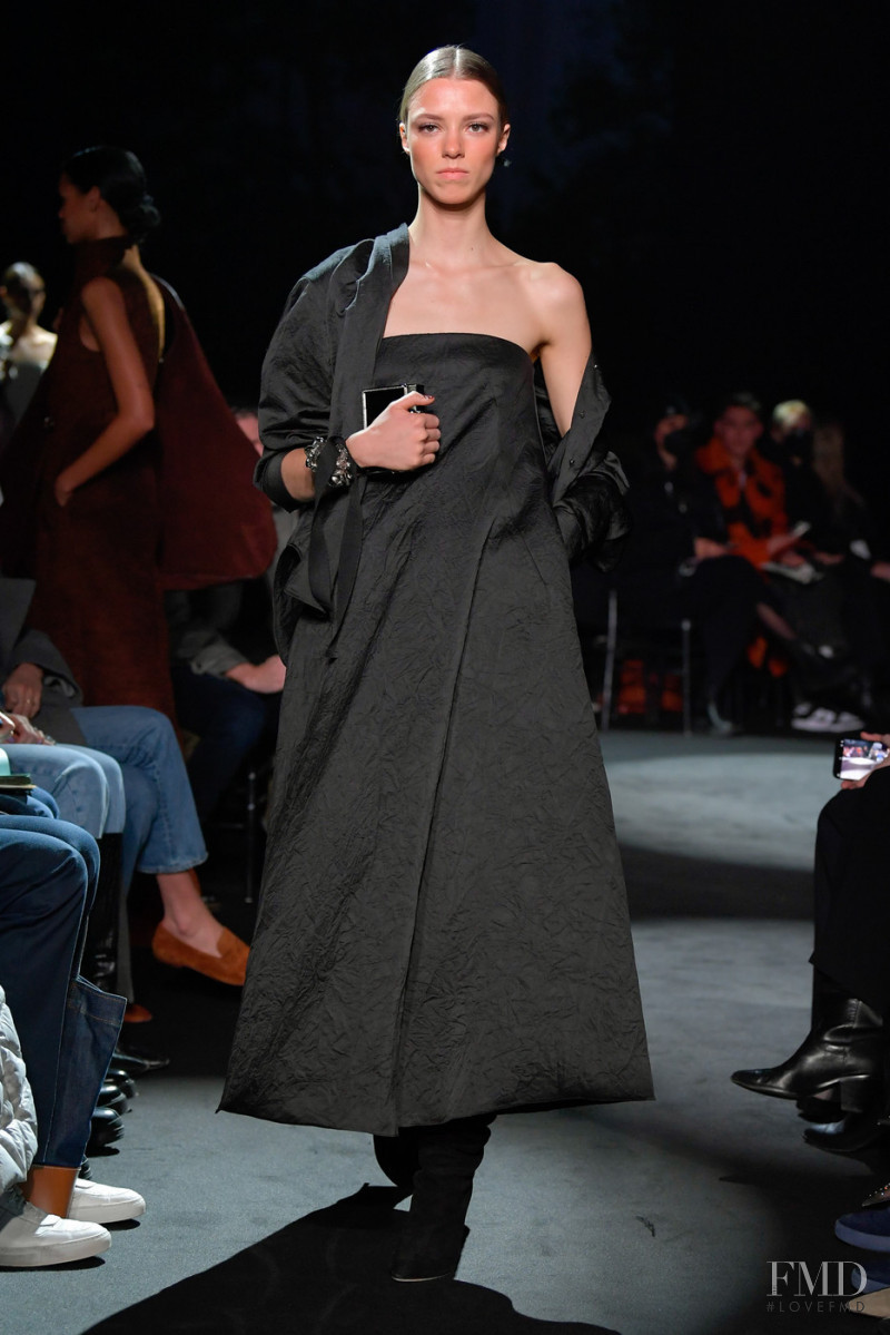 Margot Gaspar featured in  the Brandon Maxwell fashion show for Autumn/Winter 2022
