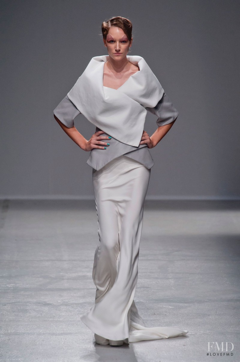 Joséphine Le Tutour featured in  the Gareth Pugh fashion show for Spring/Summer 2014
