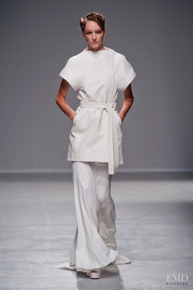 Joséphine Le Tutour featured in  the Gareth Pugh fashion show for Spring/Summer 2014