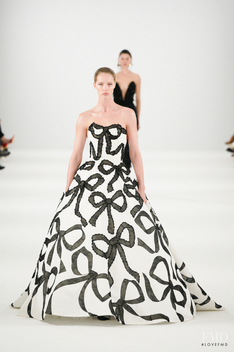 Abby Champion featured in  the Carolina Herrera fashion show for Autumn/Winter 2022