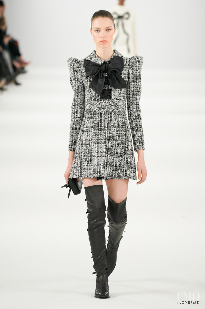 Margot Gaspar featured in  the Carolina Herrera fashion show for Autumn/Winter 2022