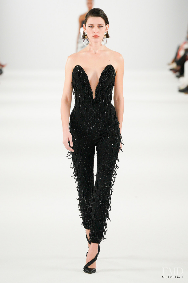 Vivienne Rohner featured in  the Carolina Herrera fashion show for Autumn/Winter 2022