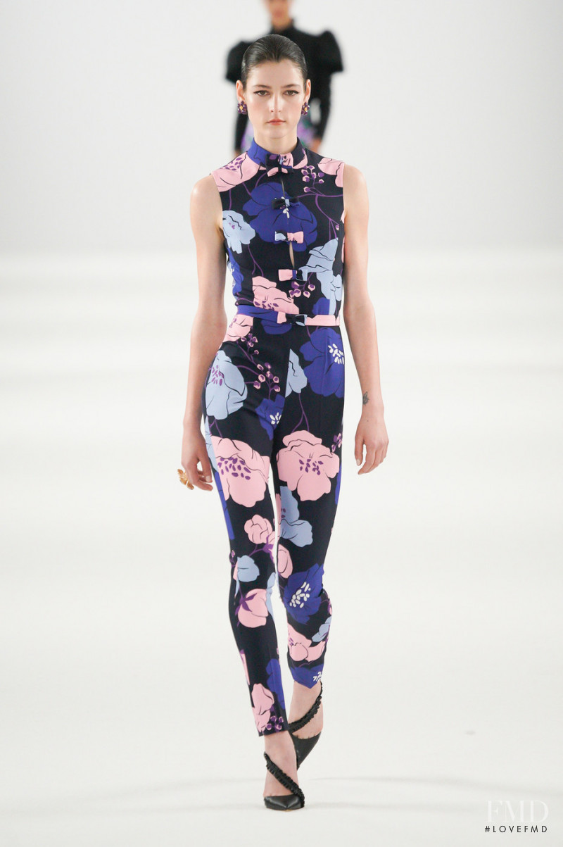 Effie Steinberg featured in  the Carolina Herrera fashion show for Autumn/Winter 2022