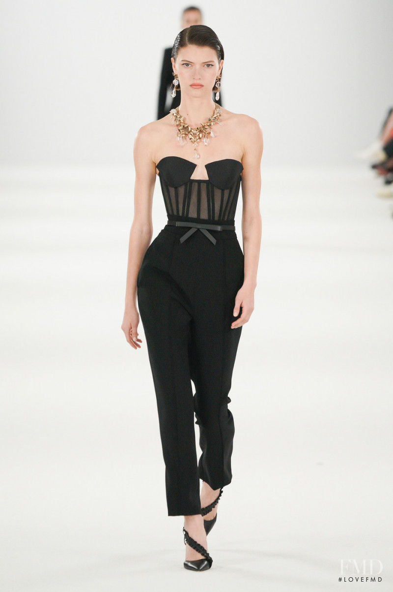 Valerie Scherzinger featured in  the Carolina Herrera fashion show for Autumn/Winter 2022