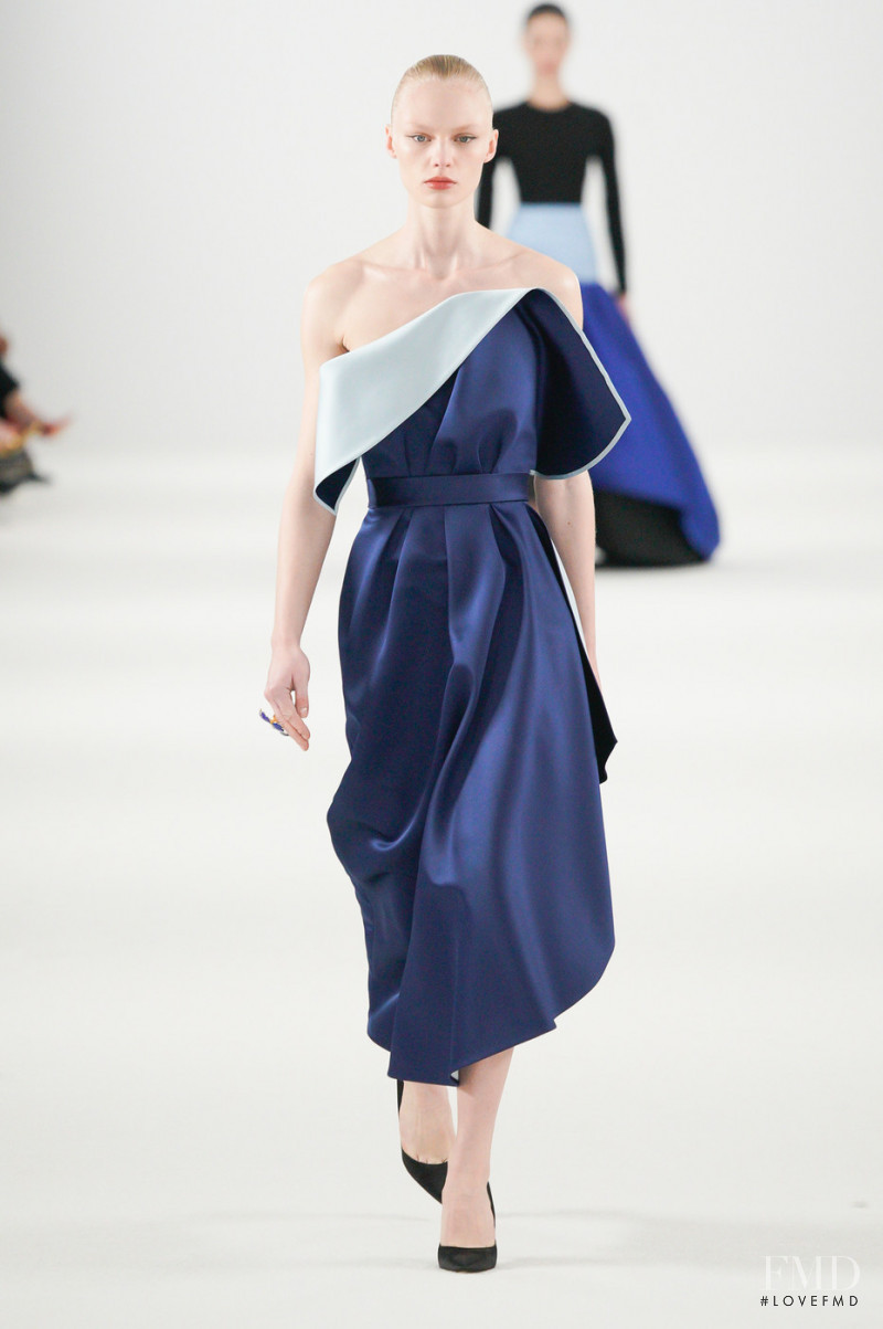 Vilma Sjöberg featured in  the Carolina Herrera fashion show for Autumn/Winter 2022