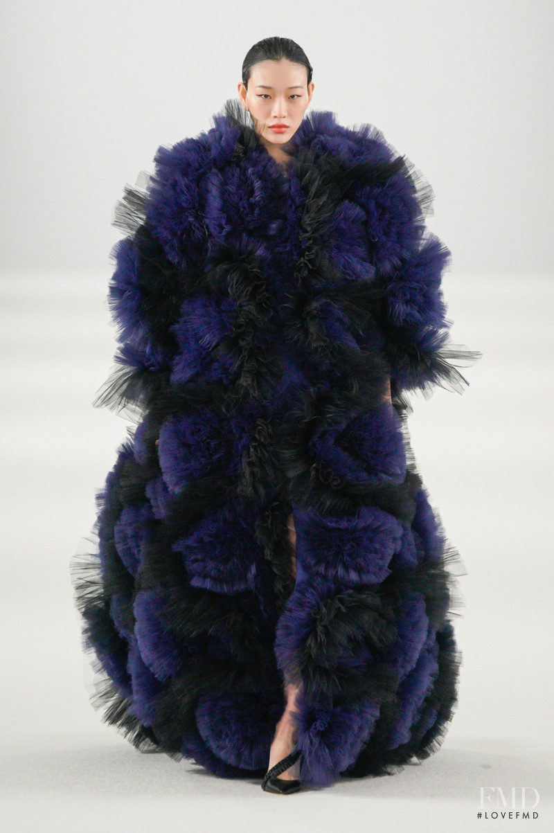 So Ra Choi featured in  the Carolina Herrera fashion show for Autumn/Winter 2022