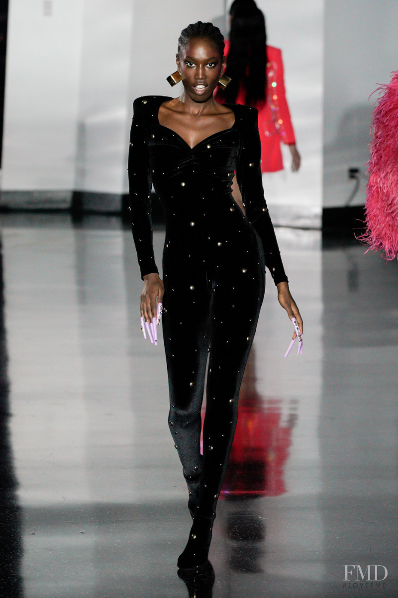 Lily Fofana featured in  the Christian Cowan fashion show for Autumn/Winter 2022