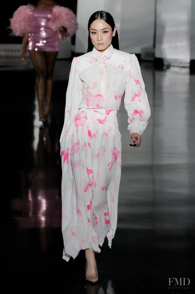 Hong Sheng featured in  the Christian Cowan fashion show for Autumn/Winter 2022