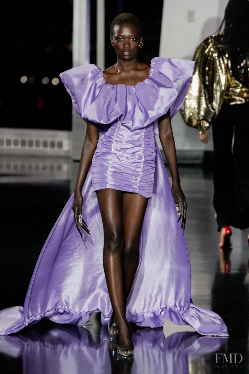 Maty Ndiaye featured in  the Christian Cowan fashion show for Autumn/Winter 2022