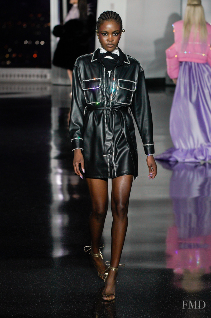 Ngozi Anene featured in  the Christian Cowan fashion show for Autumn/Winter 2022