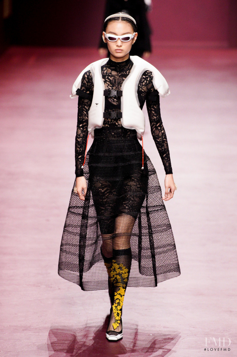 Tinglei Liu featured in  the Christian Dior fashion show for Autumn/Winter 2022