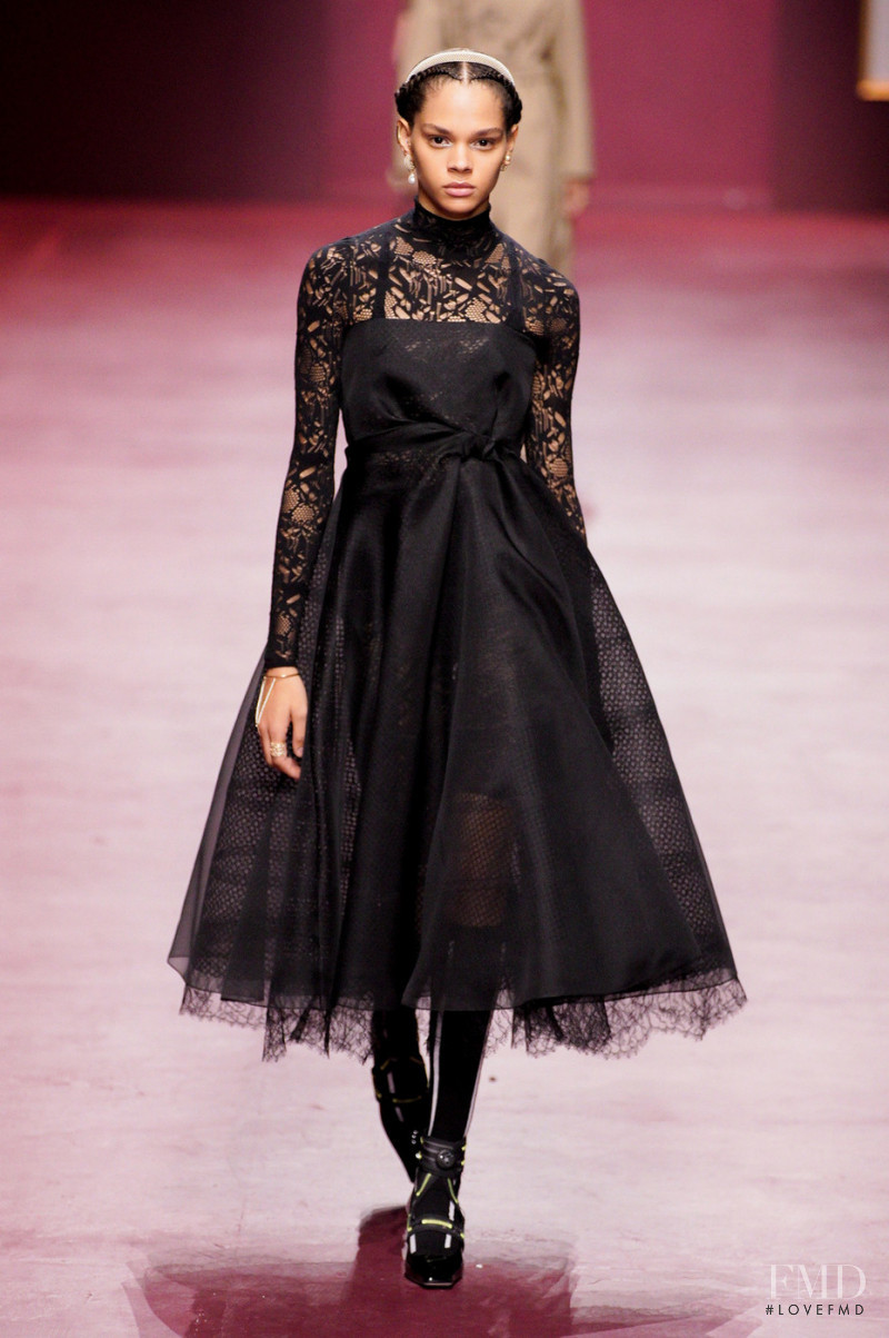 Hiandra Martinez featured in  the Christian Dior fashion show for Autumn/Winter 2022