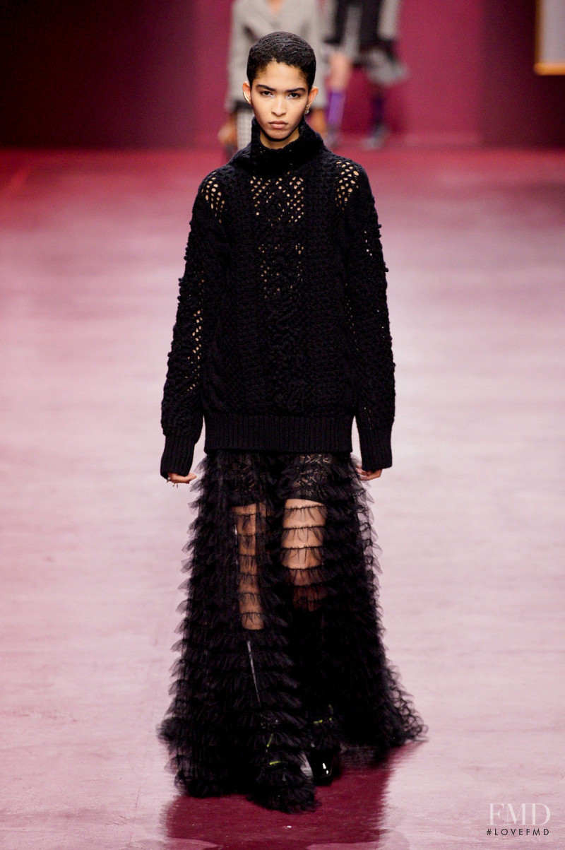 Philyne Mercedes featured in  the Christian Dior fashion show for Autumn/Winter 2022
